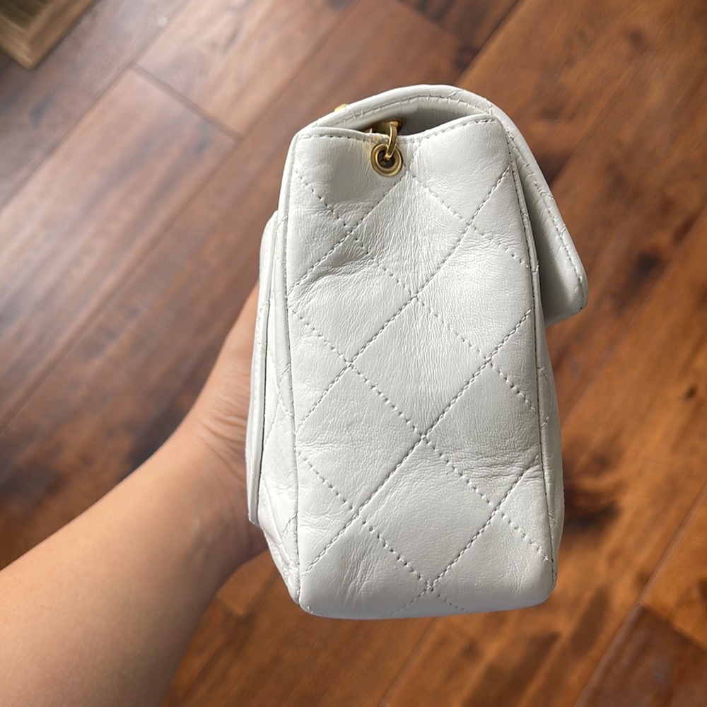 ❌sold❌ Chanel Mini Square Classic Flap Bag 24K Lambskin - Picture 14 of 17